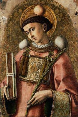 Carlo Crivelli Crivelli 1476 painting of Saint Stephen
